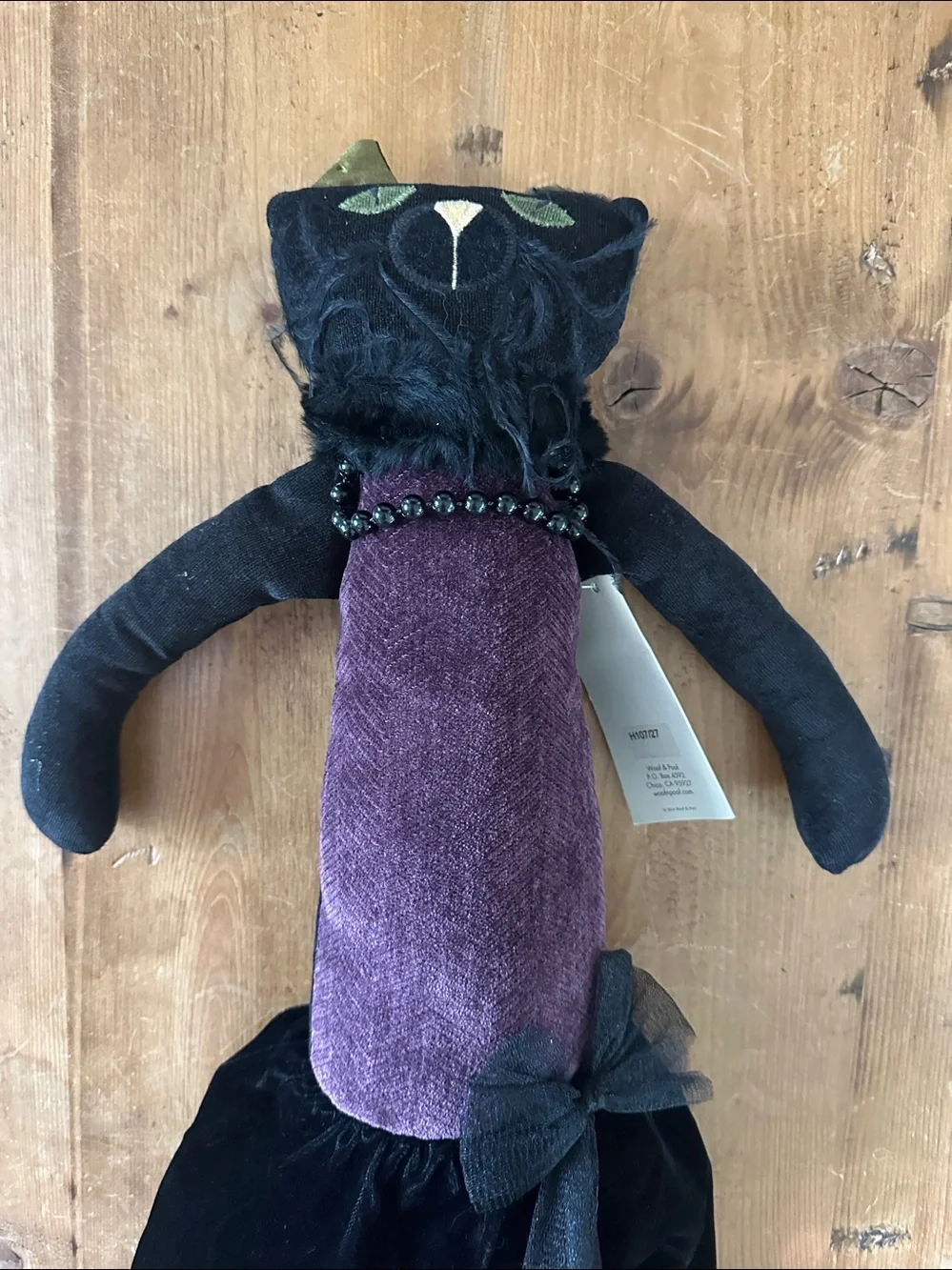 WOOF POOF COLLECTICLE MUSICAL HANDCRAFTED USA CAT HALLOWEEN DOLL DECORATIONS NEW